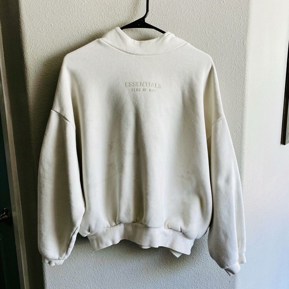 essentials hoodie Fear Of God Men’s Cream Colored Size XS (flaws)
